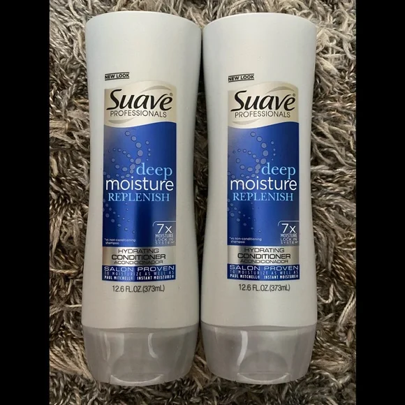 Suave Deep Moisture Replenish Hydrating Conditioner 12.6 fl oz 2 Pack - Picture 1 of 3